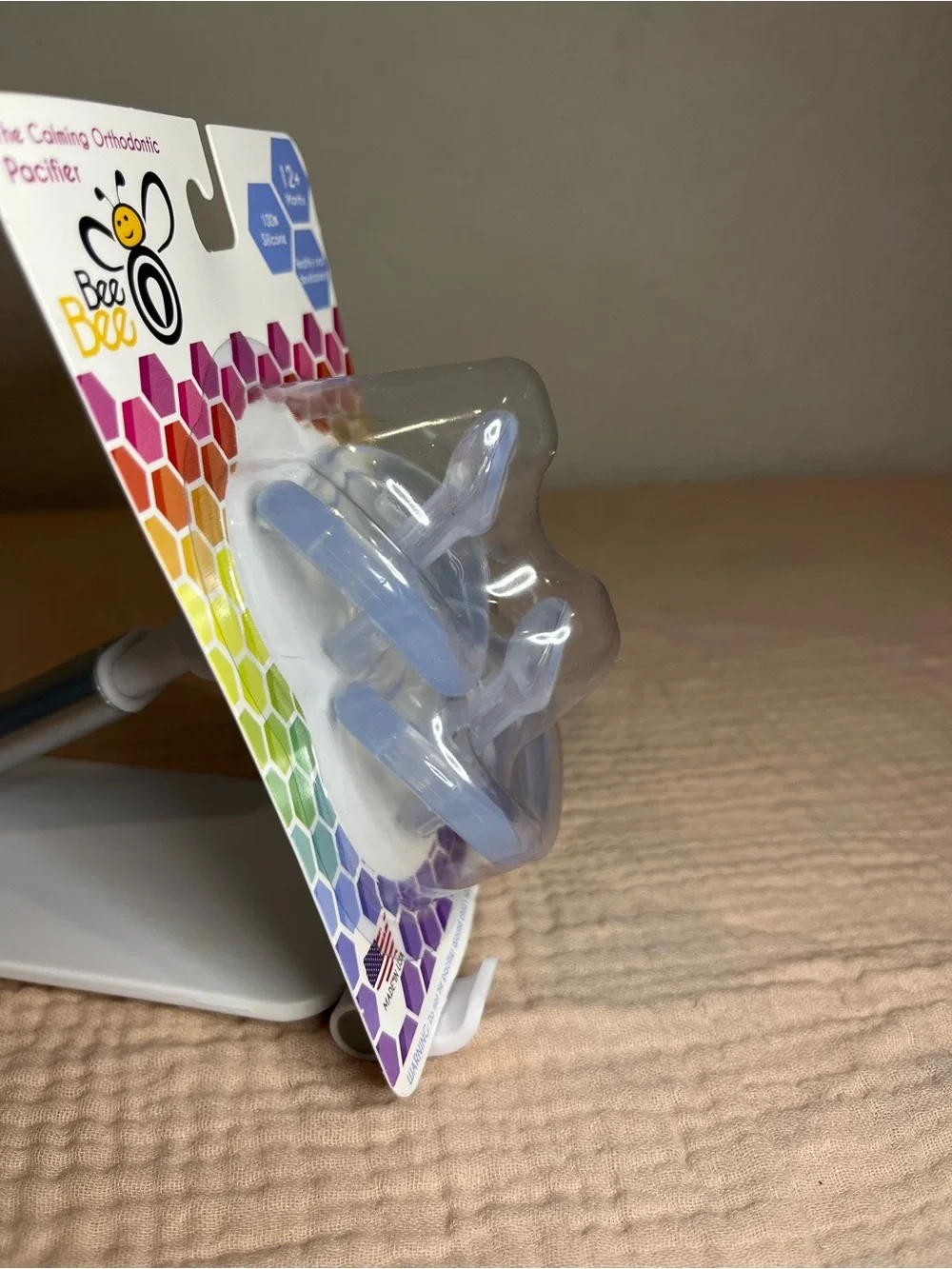 Calming Orthodontic Pacifier Set - Clear - 12+ Months